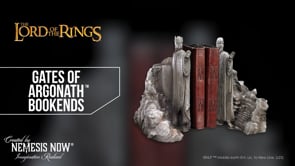 Lord of the Rings Gates of Argonath Bookends video showing detailed warrior king sculpting and hand-painted finish