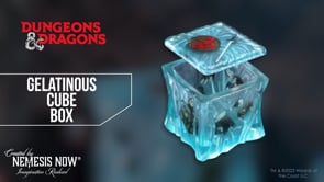 Dungeons & Dragons Gelatinous Cube Dice Box video showing detail and storage compartment