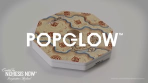 One Piece Straw Hat Crew Foldable Lamp video showing touch-activated LED lighting, foldable design, and official crew artwork