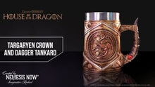 Load and play video in Gallery viewer, House of the Dragon Targaryen Crown and Dagger Tankard 16cm
