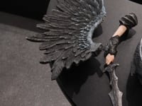 Blackwing Sovereign gothic angel figurine video showing detail and size