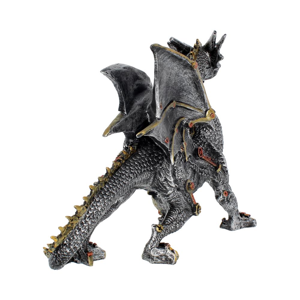 Mechanical dragon resin statue