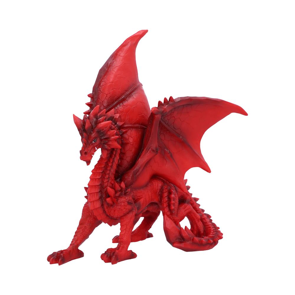 Red dragon display statue