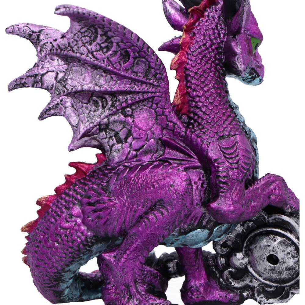 Keeper of the Key Purple Fantasy Dragon collectible Figurine 9.5cm 