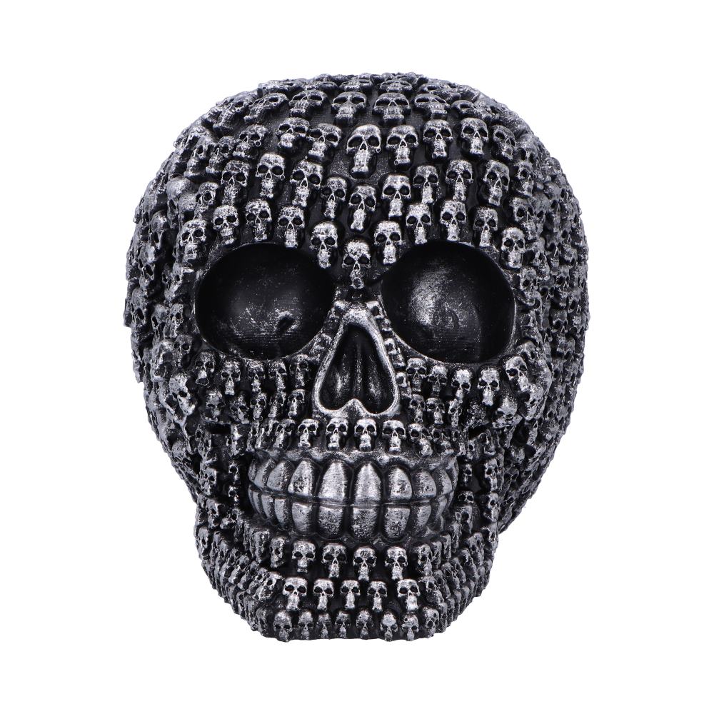 Crania 15cm ornamental figure made from hundreds of miniature skulls