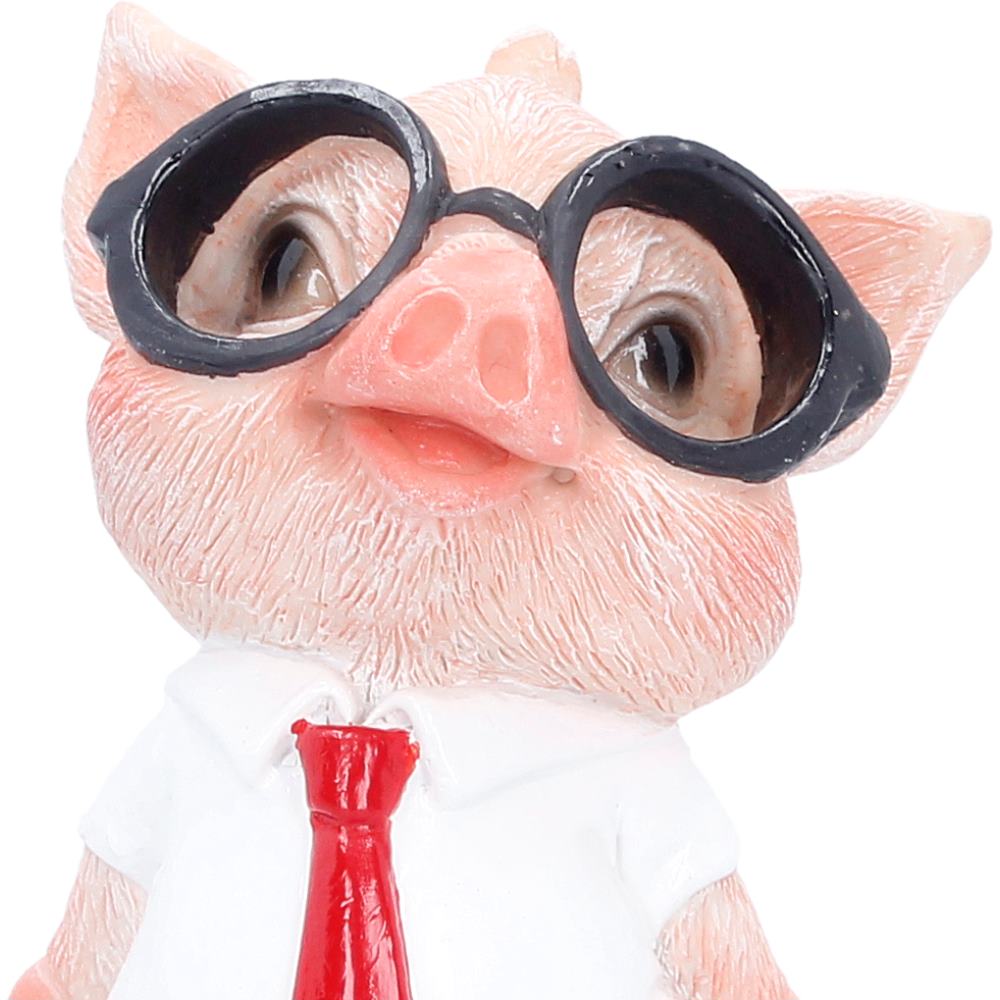 Close-up of Patrick pig face and glasses detail
