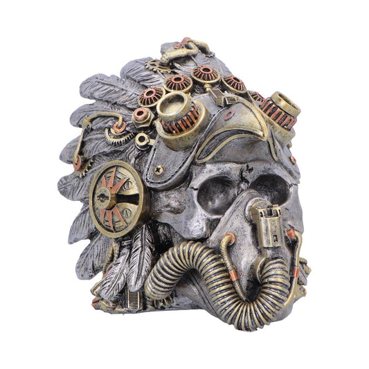 Cogwork Chief skull figurine 15.7cm steampunk ornament