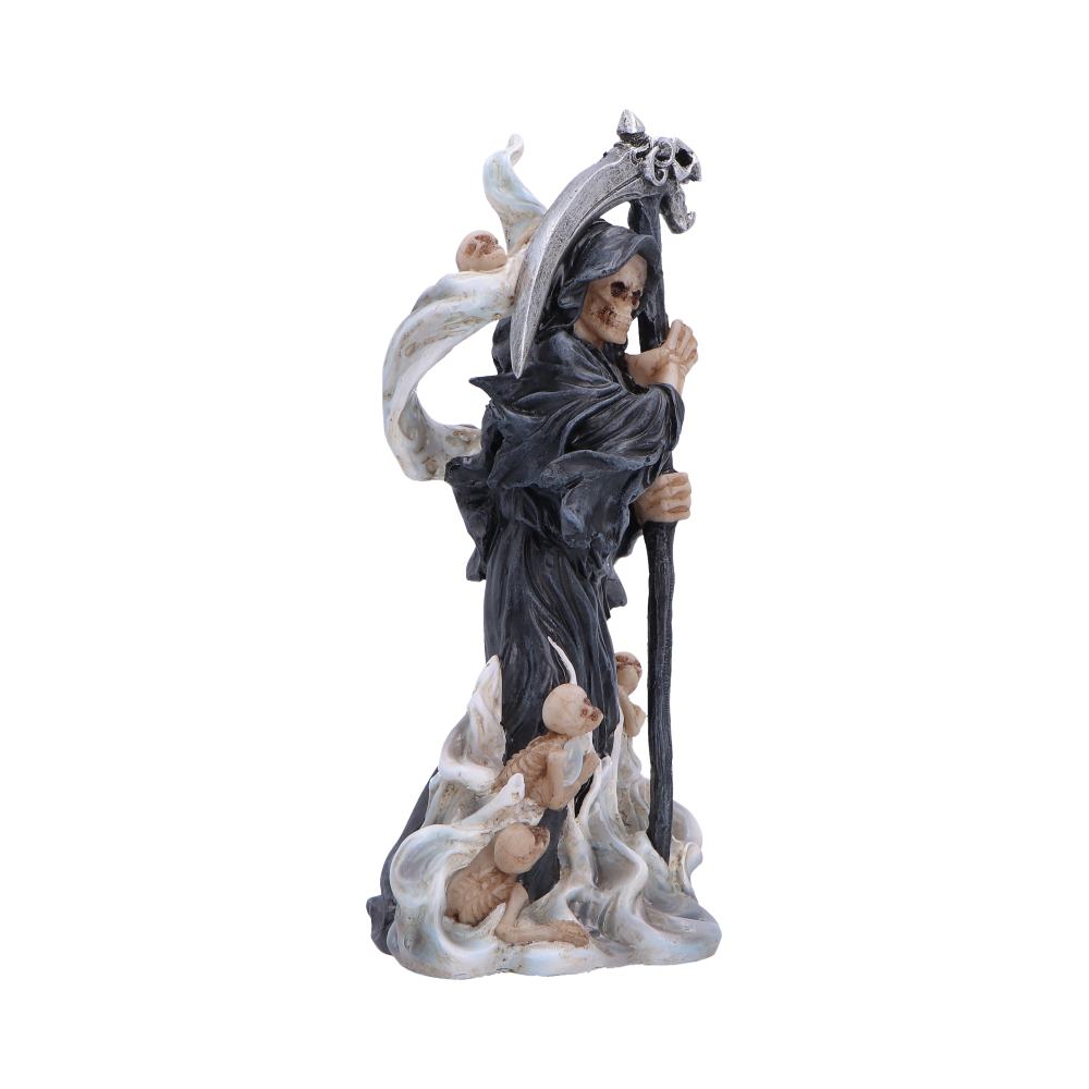 Gothic reaper side view showing flowing smoke base