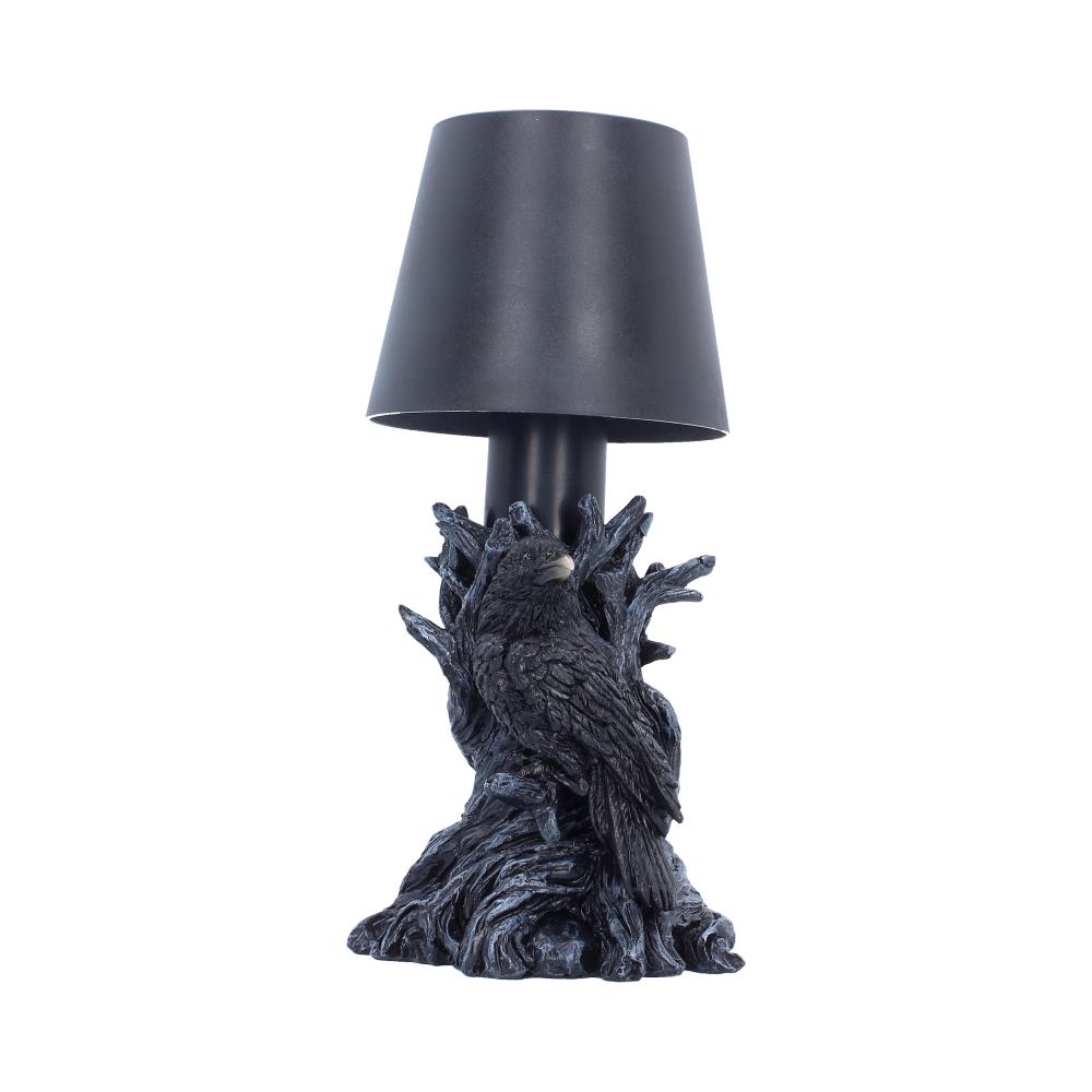 The Nevermore Raven Lamp 25cm gothic light