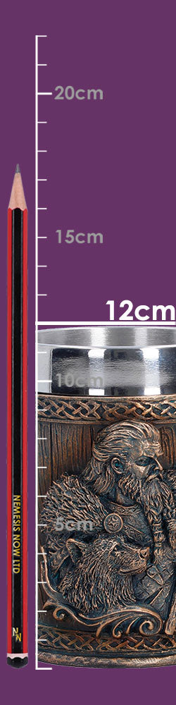 Small Viking tankard showing full size detailing