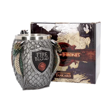 Load image into Gallery viewer, Game of Thrones House Targaryen Tankard 14cm
