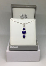 Load image into Gallery viewer, Round, Oval &amp; Teardrop Lapis &amp; 925 Silver Pendant
