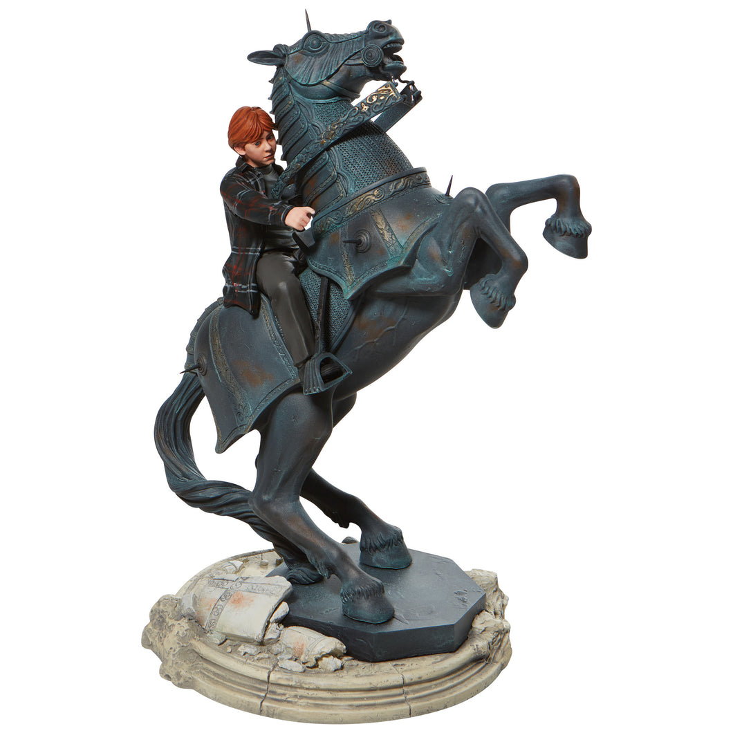Ron on a Chess Horse Masterpiece Figurine 32cm