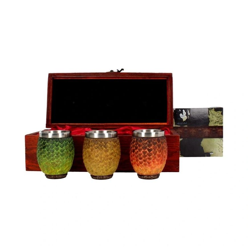 Official Drogon Rhaegal Viserion shot glass set 