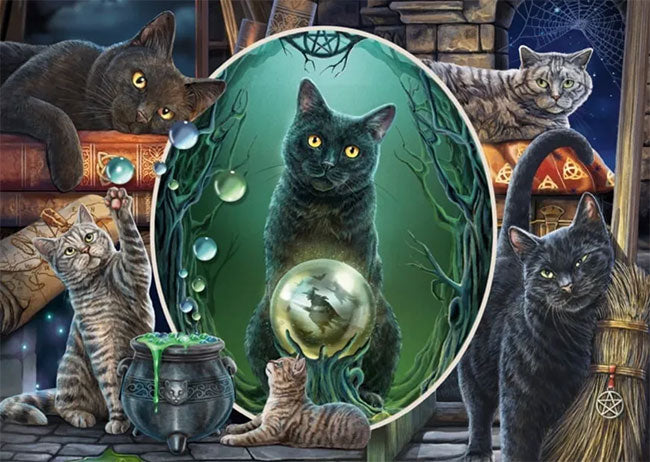 Lisa Parker Mystical Cats Jigsaw Puzzle