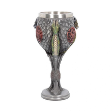 Load image into Gallery viewer, Game of Thrones House Targaryen Goblet 17.5cm
