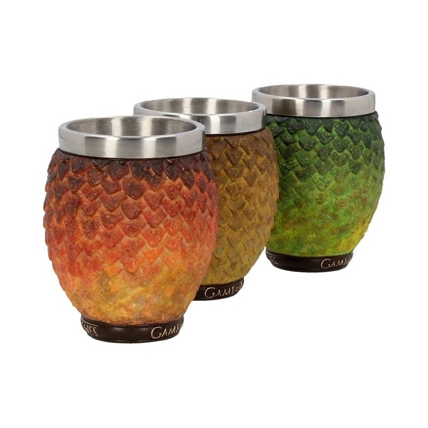 Hand-painted Game of Thrones shot glasses with stainless steel insert