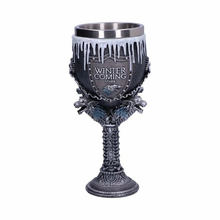 Load image into Gallery viewer, Game of Thrones House Stark Goblet 17.5cm
