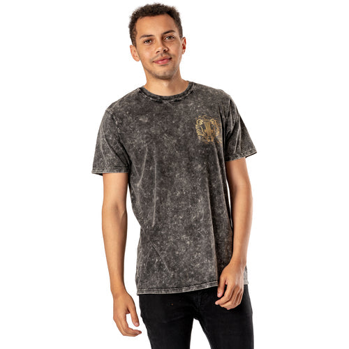 Harry Potter Unisex Hufflepuff Acid Wash T-Shirt