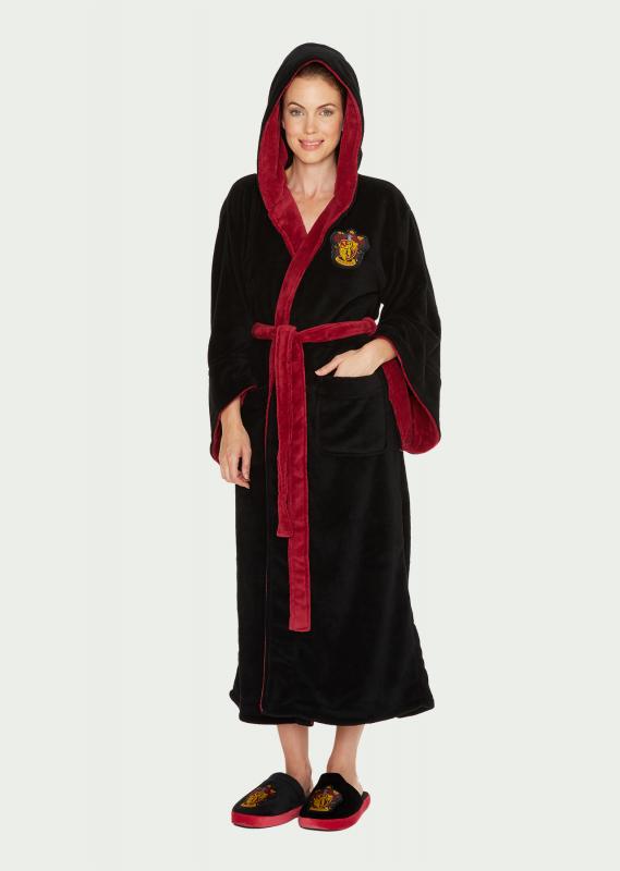 Unisex Harry Potter Gryffindor Fleece Bathrobe Men or Women