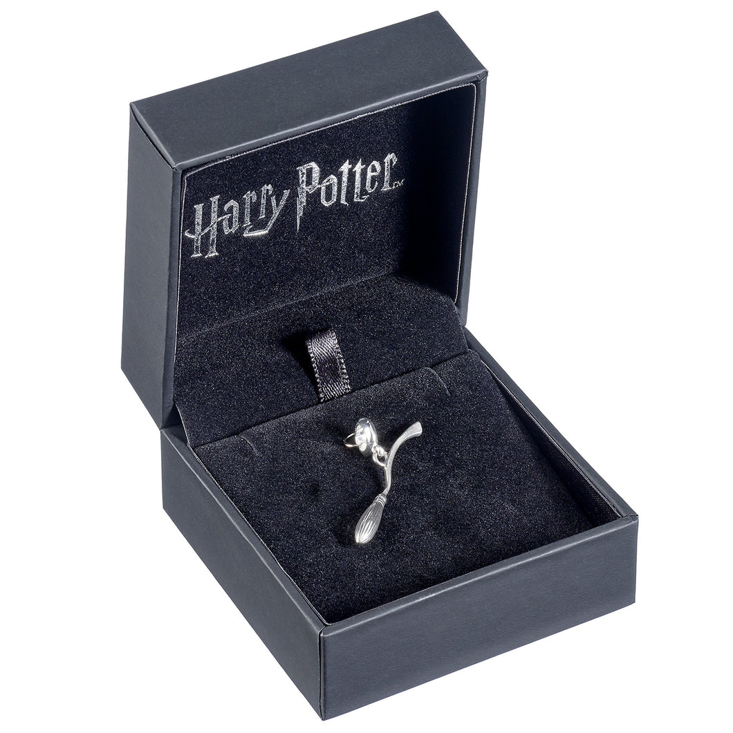 Harry Potter Sterling Silver Nimbus 2000 Broomstick Slider Charm