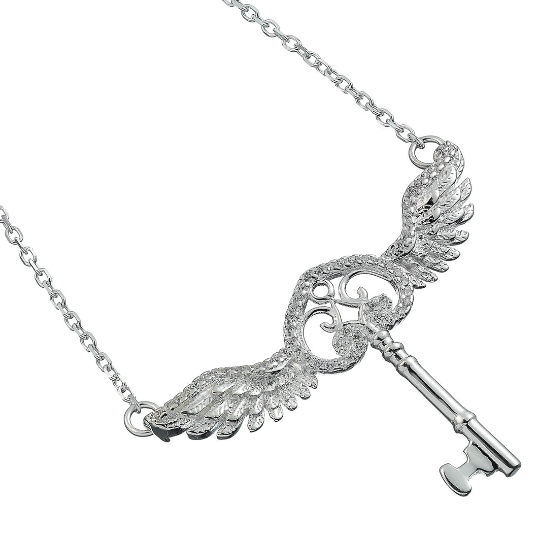 Harry Potter Embellished with Crystals Flying Key Necklace