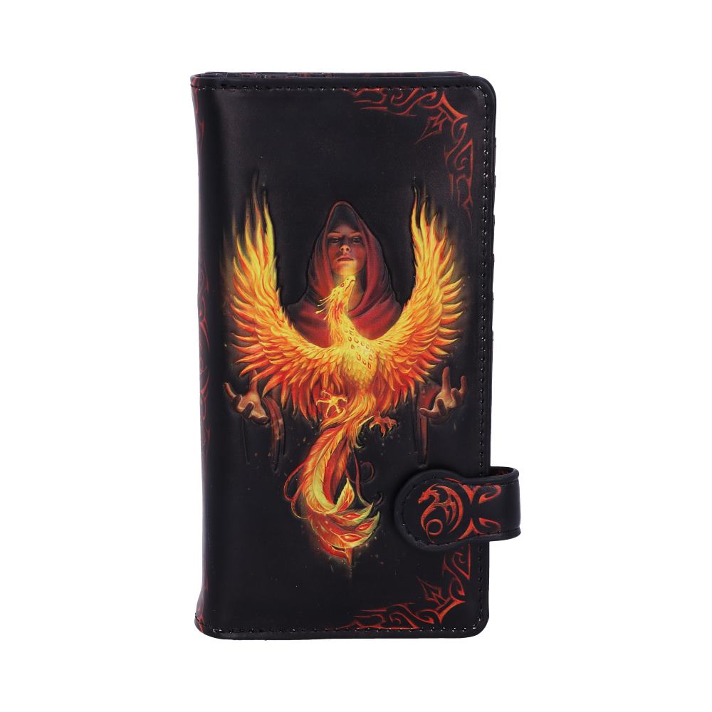 Phoenix Rising Embossed Purse by Anne Stokes 18.5cm