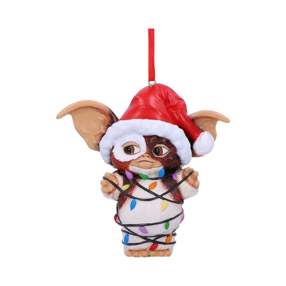 Gremlins™ Gizmo™ in Fairy Lights Hanging Ornament 13cm – Official Christmas Decoration
