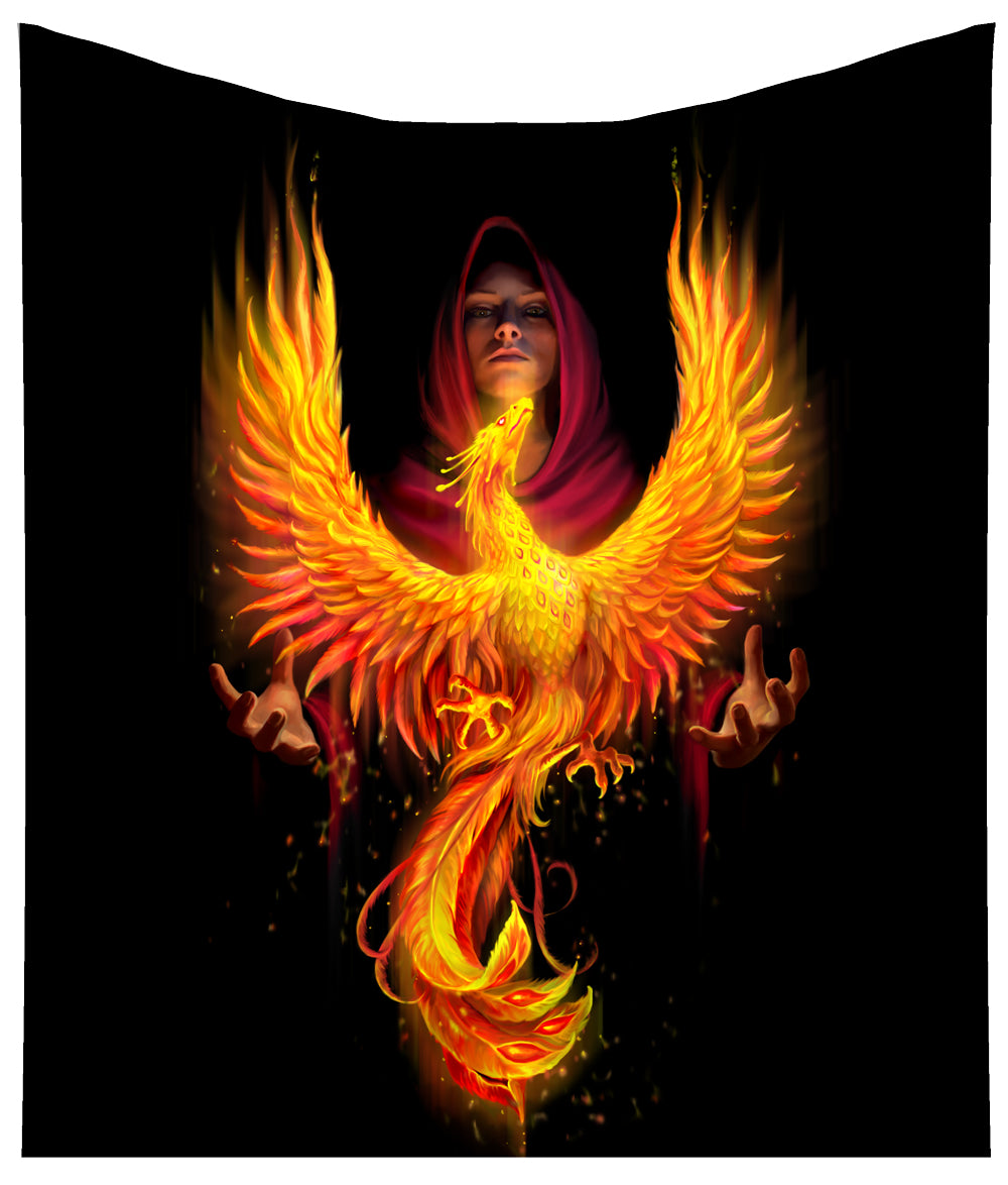 Phoenix Rising Throw by Anne Stokes 160cm