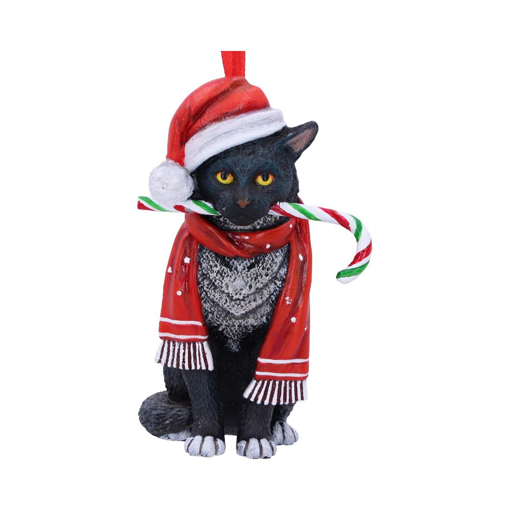 Candy Cane Cat Hanging Ornament by Lisa Parker 9cm – Scarlet Newark