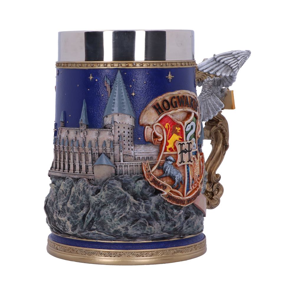 Hogwarts Castle collectible tankard with stainless steel insert