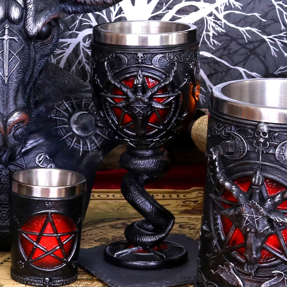 Gothic Baphomet collectible goblet