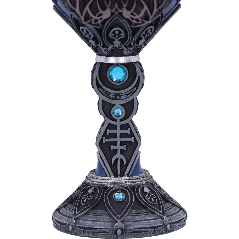 Wolf Moon resin goblet