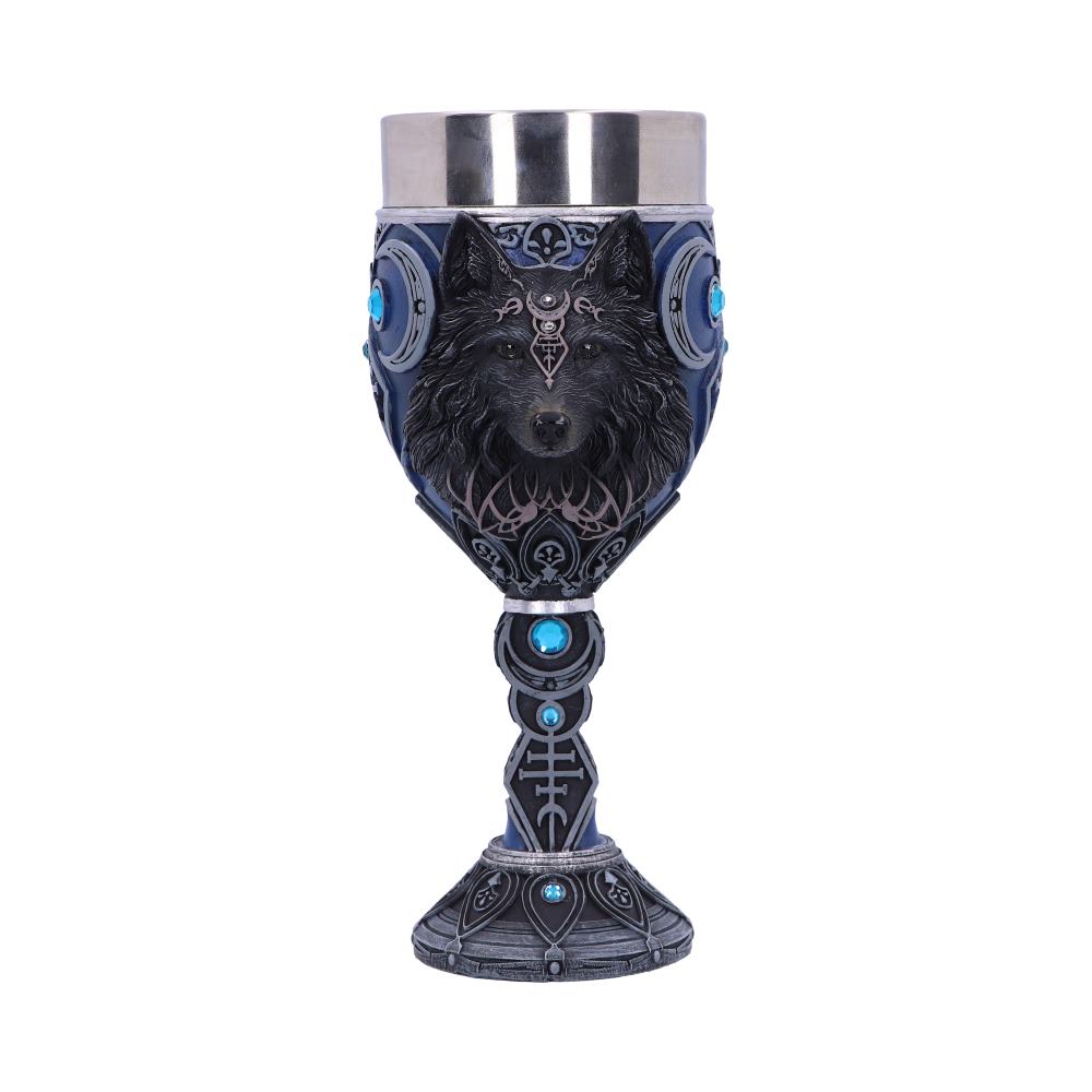 Wolf Moon Goblet 19.5cm – Gothic Wolf Collectible Goblet