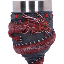 Load image into Gallery viewer, Dragon Coil Goblet Red 20cm
