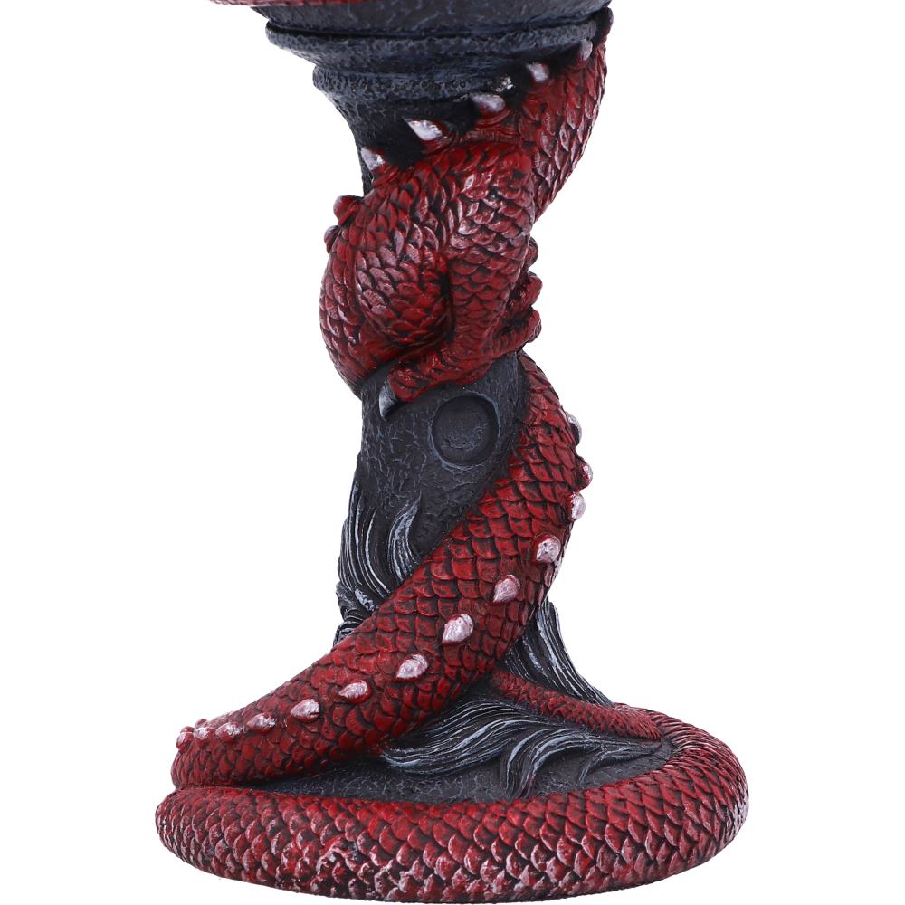 Red dragon collectible resin goblet