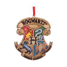 Load image into Gallery viewer, Harry Potter Hogwarts Crest Hanging Ornament 8cm
