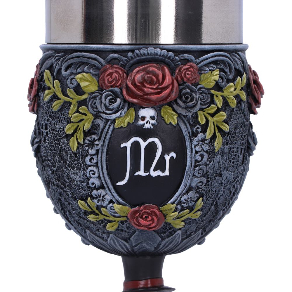 Gothic Mr wedding goblet