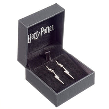Load image into Gallery viewer, Harry Potter Lightning Bolt Drop Earrings with Crystal Elements

