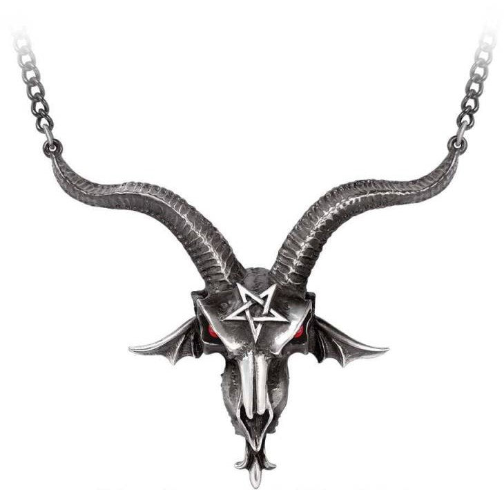 Baphometica Necklace (Large Baphomet Skull)