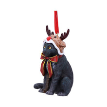 Load image into Gallery viewer, Reindeer Cat Hanging Ornament by Lisa Parker 9cm
