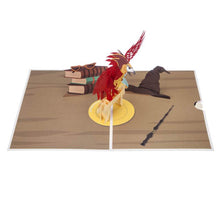 Load image into Gallery viewer, Harry Potter Fawkes Pop Up Cards
