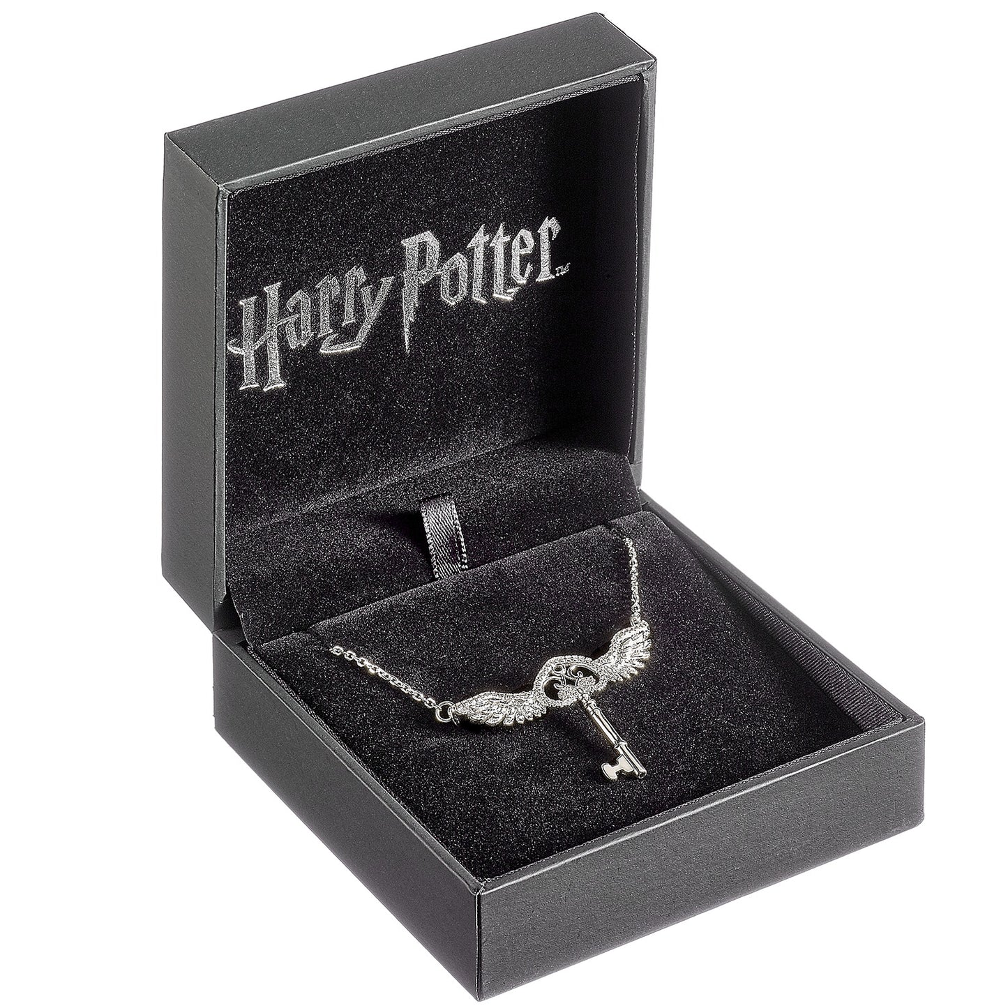 Harry Potter Embellished with Crystals Flying Key Necklace
