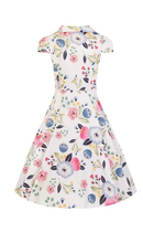 Load image into Gallery viewer, Hearts &amp; Roses White Blossom Tea Dress
