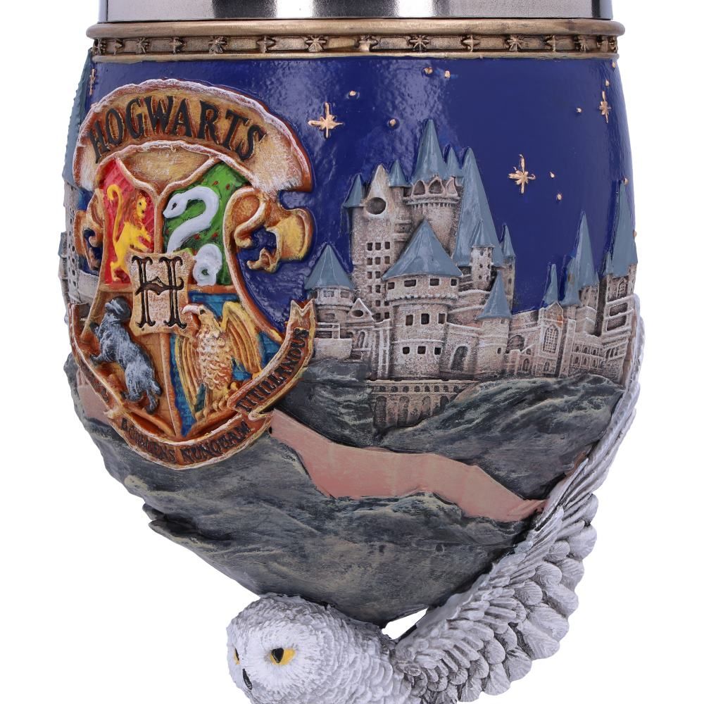 Official Harry Potter Hogwarts Castle and Hogwarts Crest collectible goblet