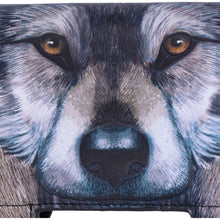 Load image into Gallery viewer, Guardian Wolf Embossed Purse by Lisa Parker 18.5cm
