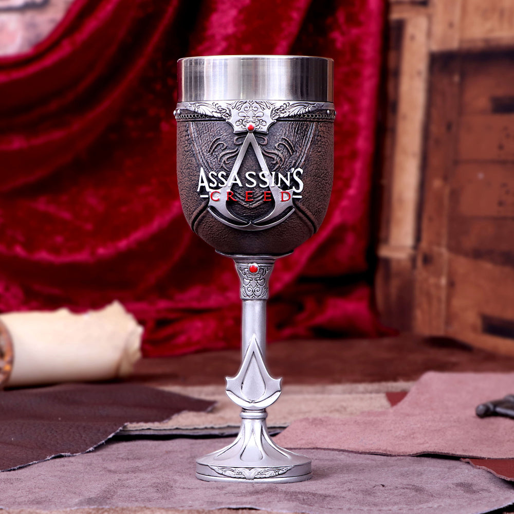 Hand-painted Assassin's Creed goblet display