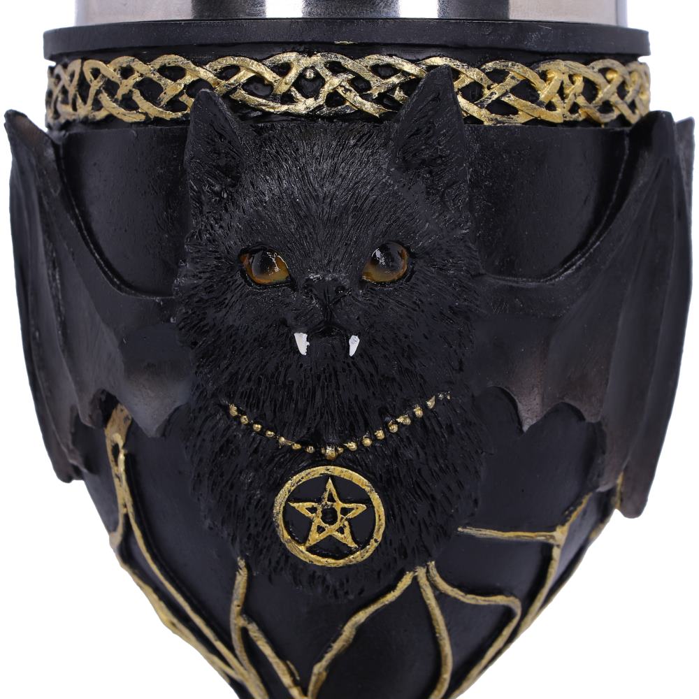 Vampire cat fantasy collectible goblet drinkware
